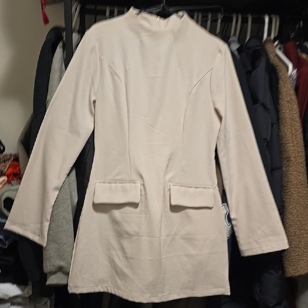 Elegant Cream Women's Coat